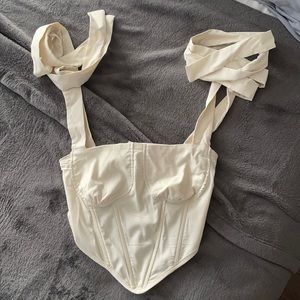Cropped corset top